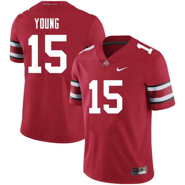 Men #15 Craig Young Ohio State Buckeyes College Football Jerseys Sale-Red - Click Image to Close